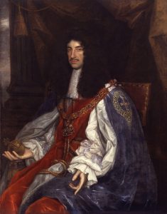 Charles II seated and holding orb