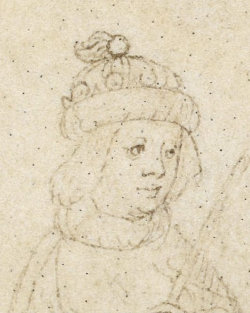 Drawing of Edward of Lancaster, son of Henry VI