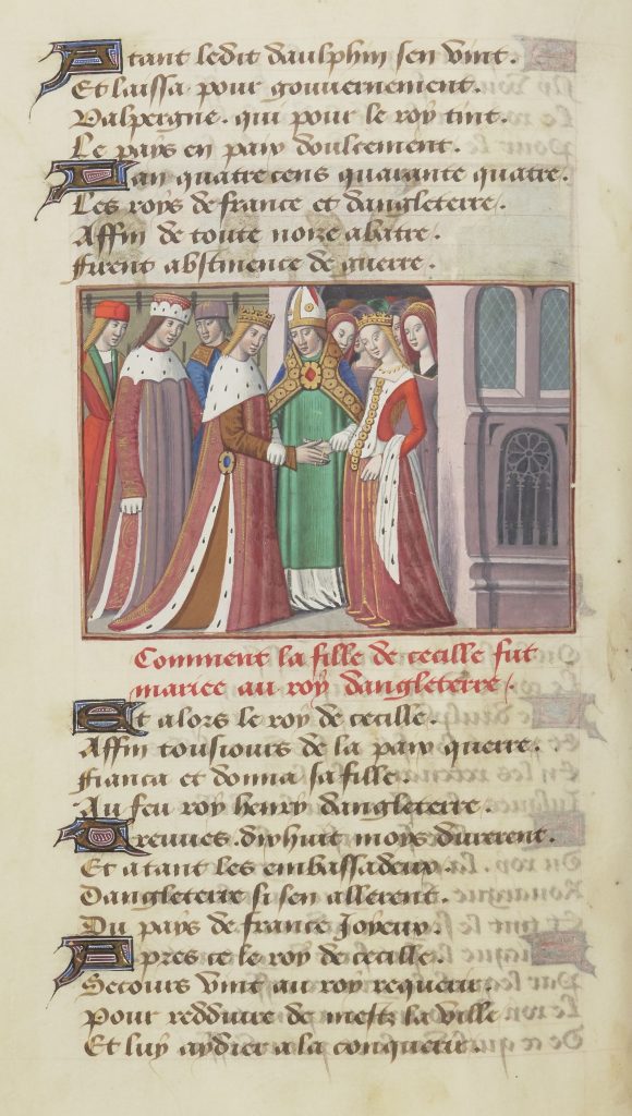 The marriage of Henry VI and Margaret of Anjou
