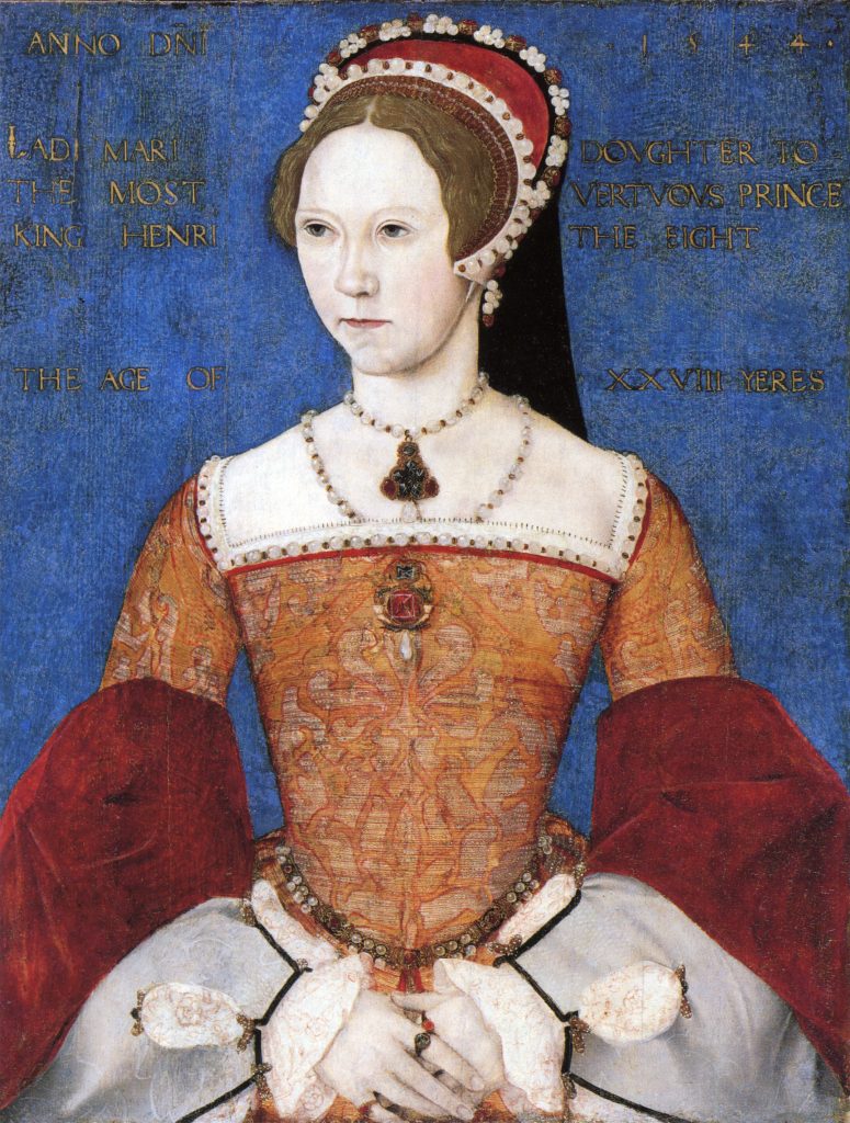 Mary Tudor as a young woman